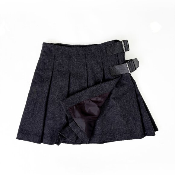 ❌ SOLD❌ BURBERRY Brit Belted Wool Skirt - Picture 2 of 11